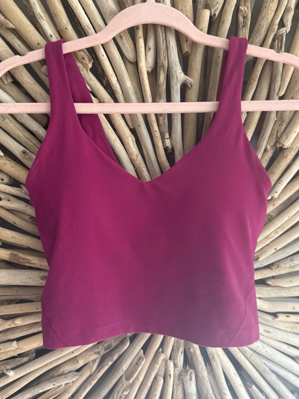 lululemon athletica Raspberry V-Neck Workout Tank